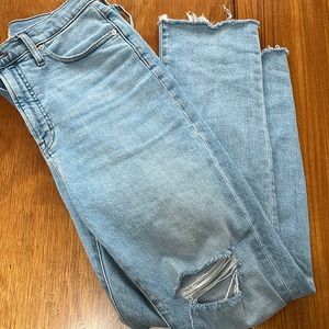 Madewell perfect vintage jeans 29T Coffey wash worn in